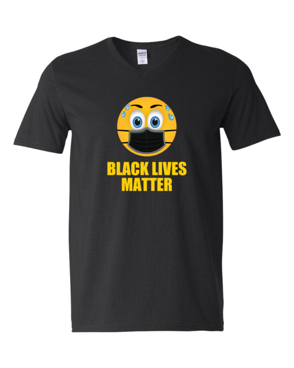 BLM Emoji T-Shirt V-Neck