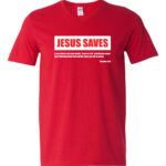JESUS_SAVES_Romans_10.9_Vneck_Tshirt