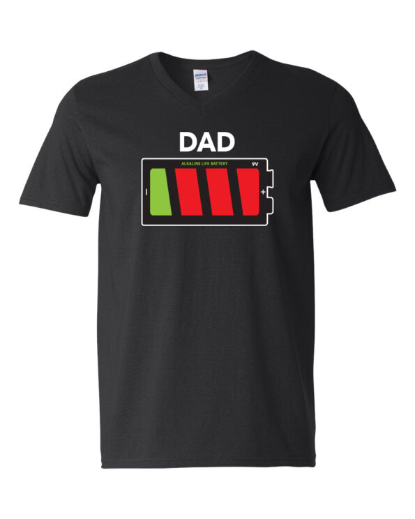 Battery Life T-Shirt-Dad-blk