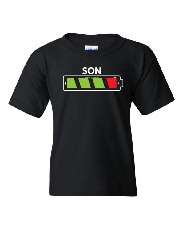 Battery Life T-Shirt-Son-blk