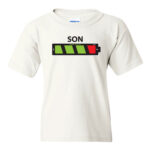 Battery Life T-Shirt-Mommy-white