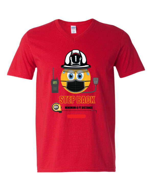 Fireman Chief Emoji T-Shirt Red