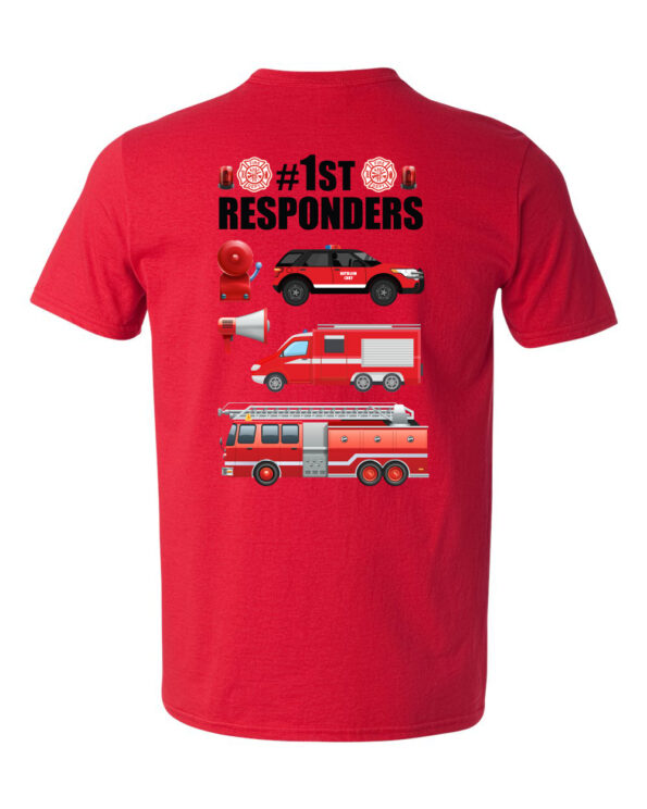 Fireman Chief Emoji T-Shirt Red-bk