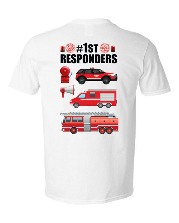 Fireman Chief Emoji T-Shirt White-bk
