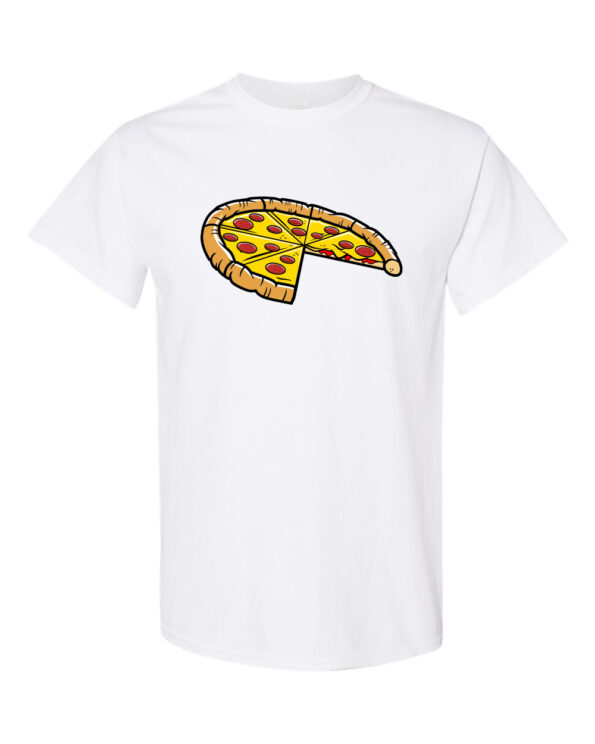 Pepperoni Pizza T-Shirt-Dad-white-2slice