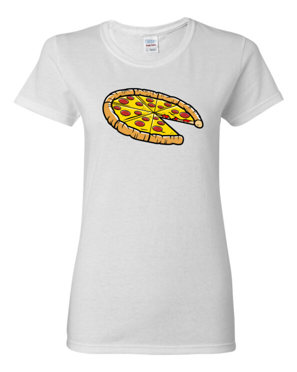 Pepperoni Pizza T-Shirt-Mom-white-1slice