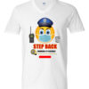 Police Officer Emoji T Shirt White Custom T-Shirt Apparel