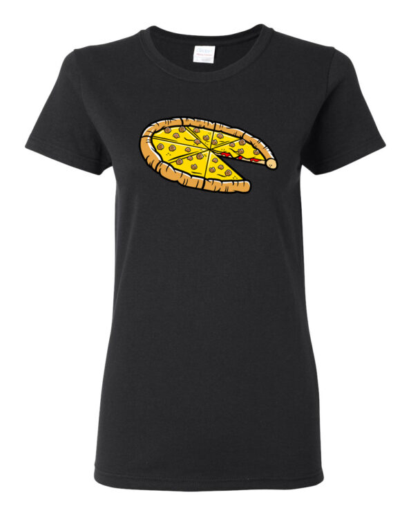Sausage Pizza T-Shirt-Mom-blk-1slice