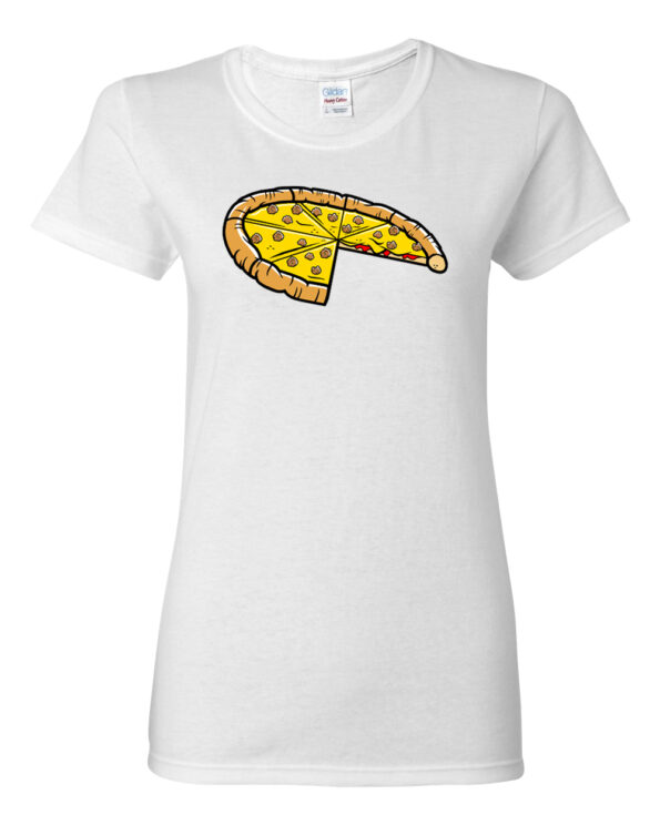 Sausage Pizza T-Shirt-Mom-white-2slice