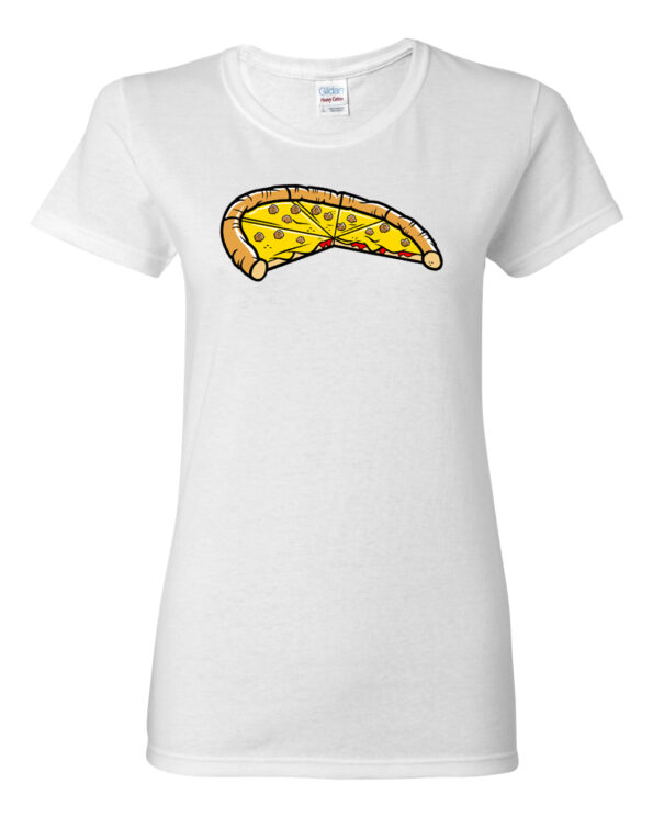 Sausage Pizza T-Shirt-Mom-white-3slice