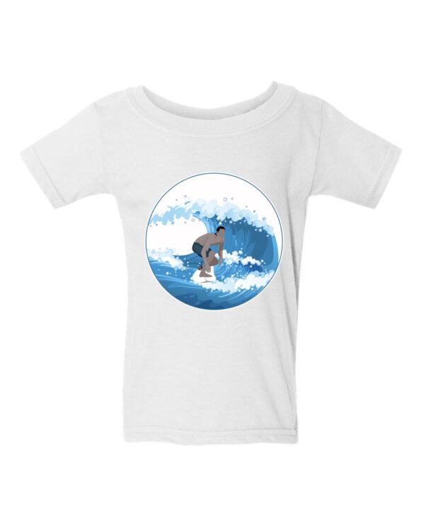Front Toddler Olympic Surfer T-Shirt white