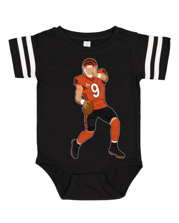 Quarterback Bengals Infant Football Fine Jersey Bodysuit Black