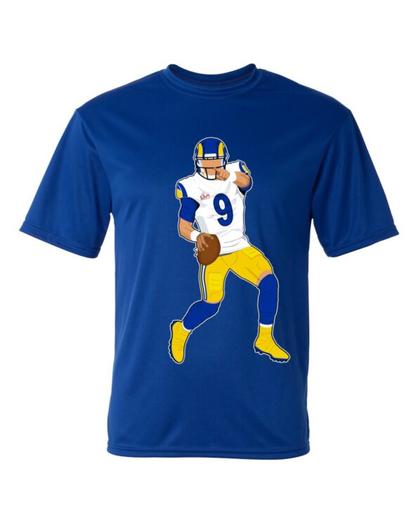 Quarterback Front LA Rams sport t-shirt Royal