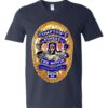 front soft v neck male navy blue Comptons finest Custom T-Shirt Apparel