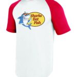 CoolShark Red Wicking Short Sleeve Baseball Jersey 1508 Custom T-Shirt Apparel